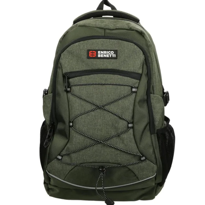 Hot Enrico Benetti Yellow Stone 13'' Laptop Rugzak olijf