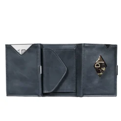 Best Exentri Leather Multi Wallet blue