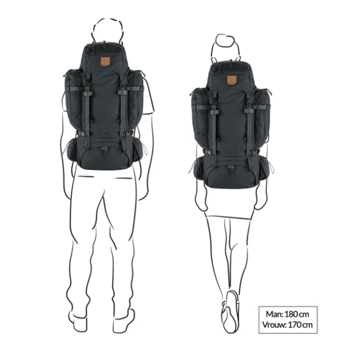 Best Fjallraven Kajka 65 M/L coal black