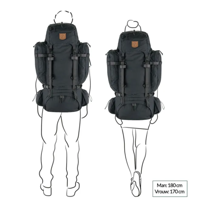 Sale Fjallraven Kajka 75 M/L un blue