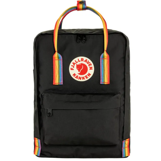 Sale Fjallraven Kanken Rainbow black-rainbow pattern