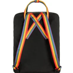 Sale Fjallraven Kanken Rainbow black-rainbow pattern