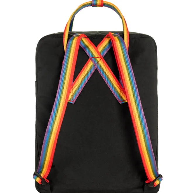 Sale Fjallraven Kanken Rainbow black-rainbow pattern