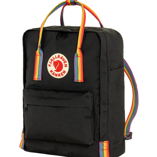 Sale Fjallraven Kanken Rainbow black-rainbow pattern