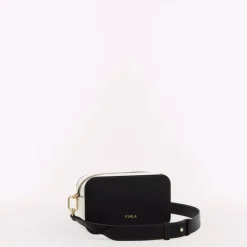 Outlet Furla Primula Crossbody Mini nero/marshmallow
