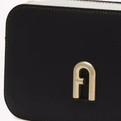 Outlet Furla Primula Crossbody Mini nero/marshmallow