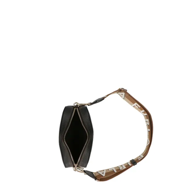 Sale Furla Primula Mini C.Body Webbing Strap nero