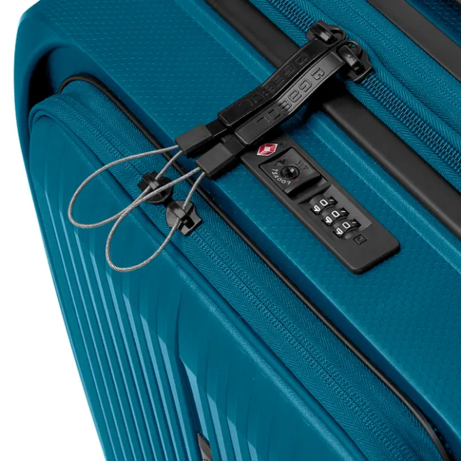 Outlet Gabol Brooklyn Cabin Trolley Front Pocket turquesa