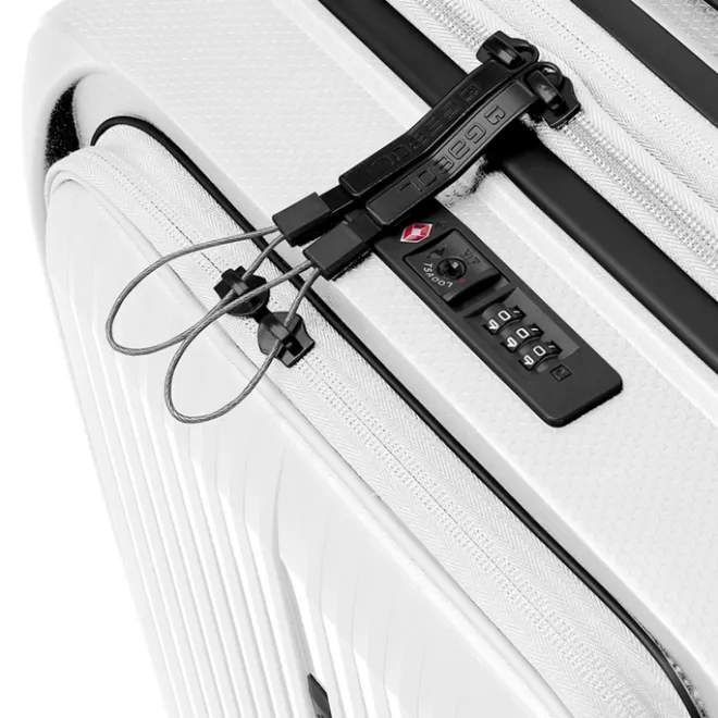 Outlet Gabol Brooklyn Cabin Trolley Front Pocket blanco