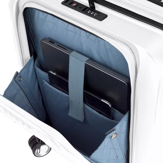 Outlet Gabol Brooklyn Cabin Trolley Front Pocket blanco
