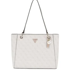 Hot Guess Noelle Tote bone logo