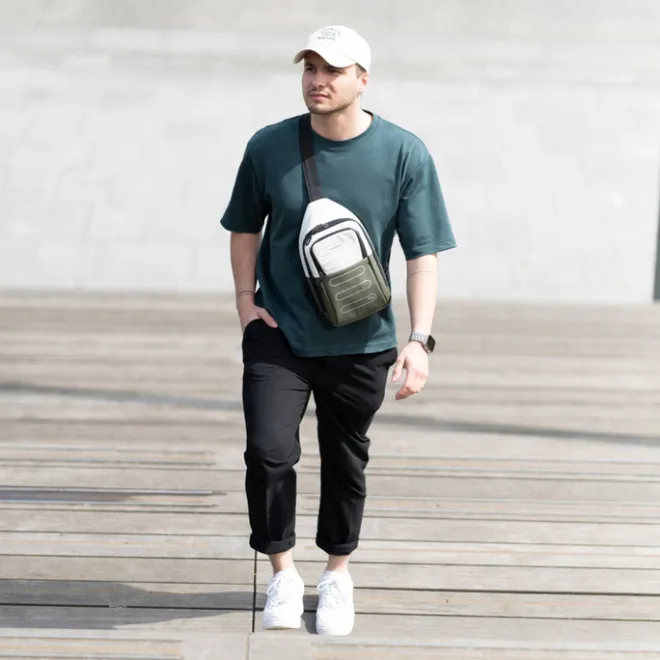 Sale Hedgren Comby Performance Slingbag vaporous grey