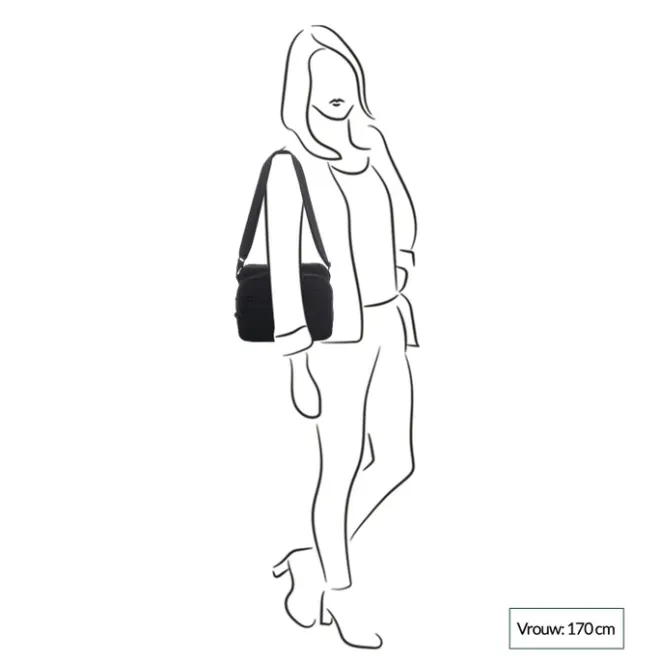 Hot Hedgren Inner City Metro Schoudertas I black