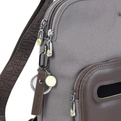 New Hedgren Latte RFID Backpack vintage taupe