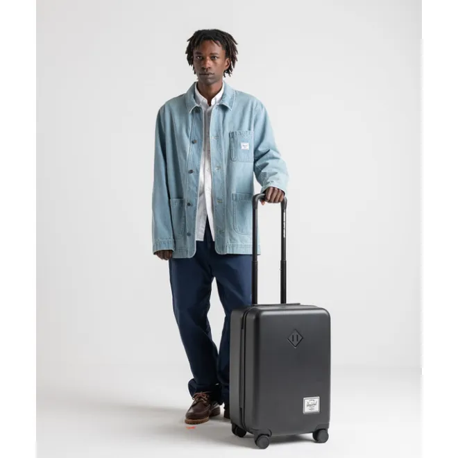 Discount Herschel Supply Co. Heritage Hardshell Large CarryOn Luggage oxblood red gradient