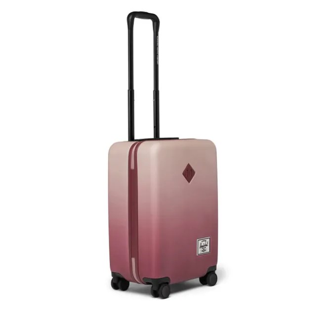 Discount Herschel Supply Co. Heritage Hardshell Large CarryOn Luggage oxblood red gradient