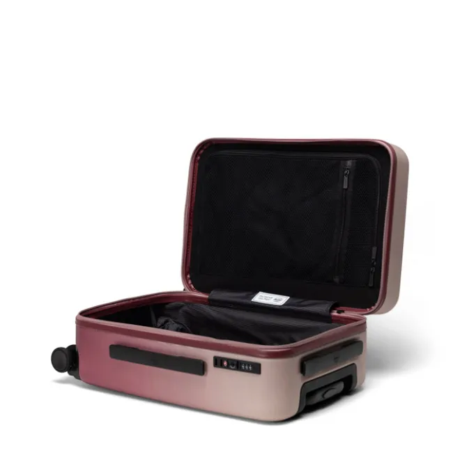 Discount Herschel Supply Co. Heritage Hardshell Large CarryOn Luggage oxblood red gradient