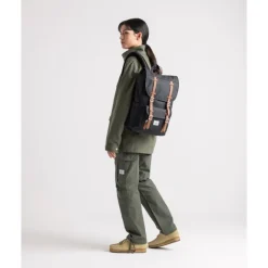 Hot Herschel Supply Co. Little America Mid Backpack light grey crosshatch