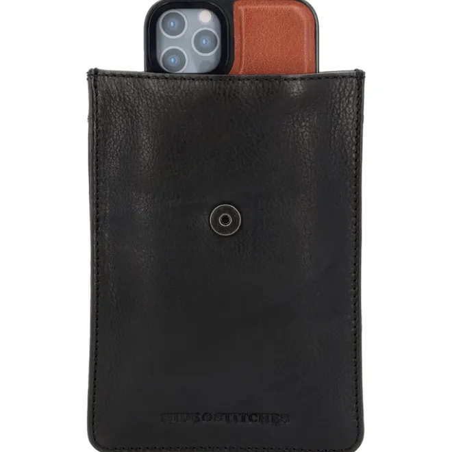 Hide & Stitches Earth Phonebag black