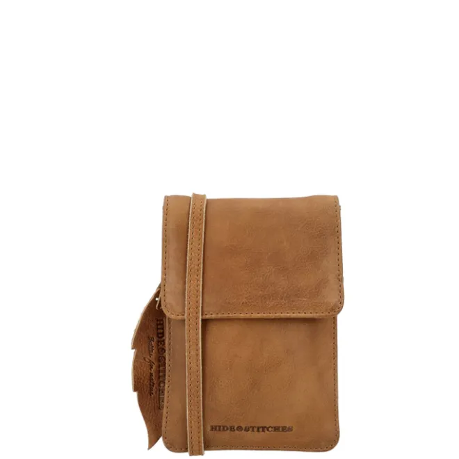 Clearance Hide & Stitches Earth Phonebag brown