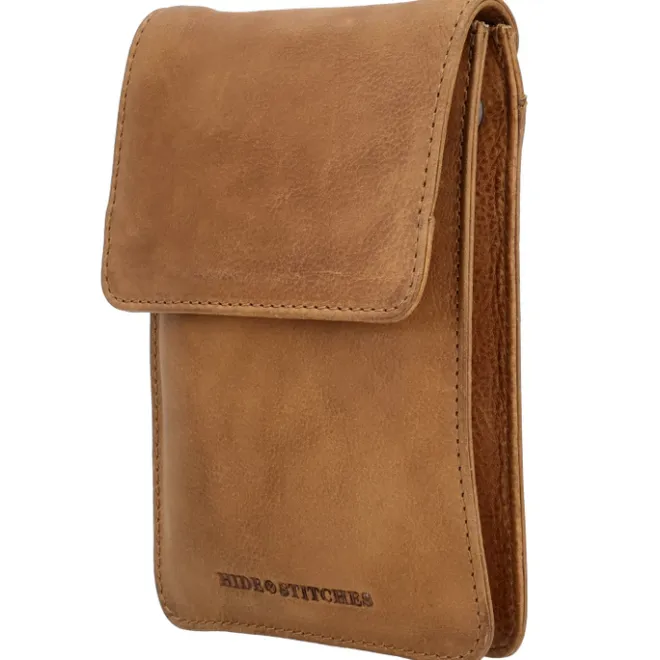Clearance Hide & Stitches Earth Phonebag brown