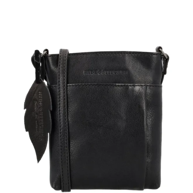 Outlet Hide & Stitches Earth Shoulderbag black