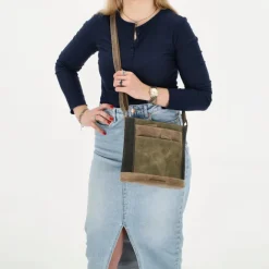 Hot Hide & Stitches Himalaya Shoulderbag olivegreen