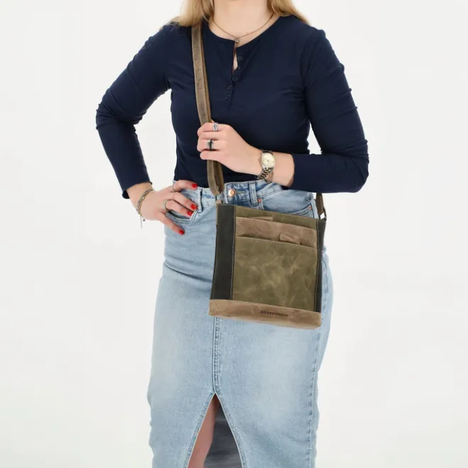 Hot Hide & Stitches Himalaya Shoulderbag olivegreen