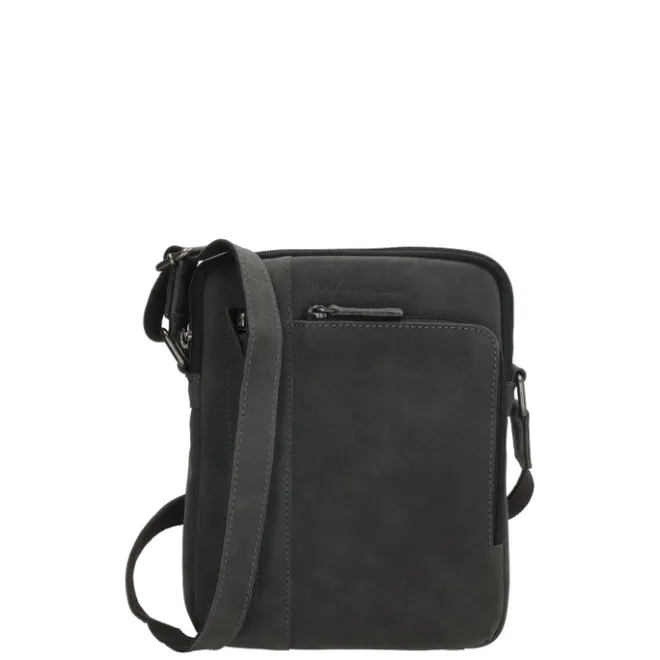 Best Hide & Stitches Idaho Breeze Schoudertas zwart
