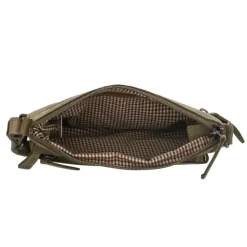 Hot Hide & Stitches Idaho Celestial Schoudertas olijfgroen