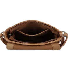 Outlet Hide & Stitches Idaho Crossbody Shoulderbag cognac