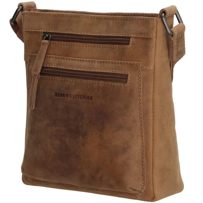 Discount Hide & Stitches Idaho Dusk Schoudertas bruin