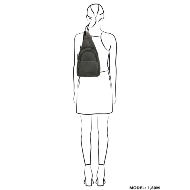 Online Hide & Stitches Idaho Radiant Schoudertas zwart