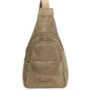 Hot Hide & Stitches Idaho Radiant Schoudertas donkerzand
