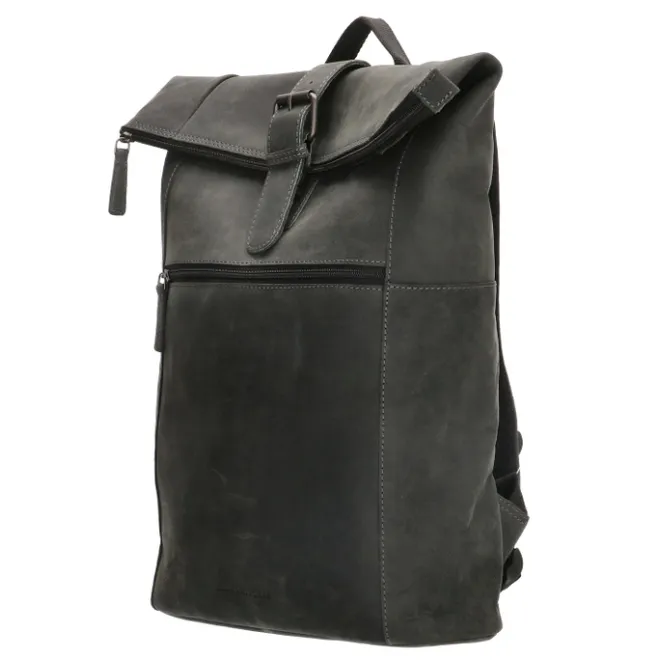 New Hide & Stitches Idaho Rolltop Backpack 15,6" black