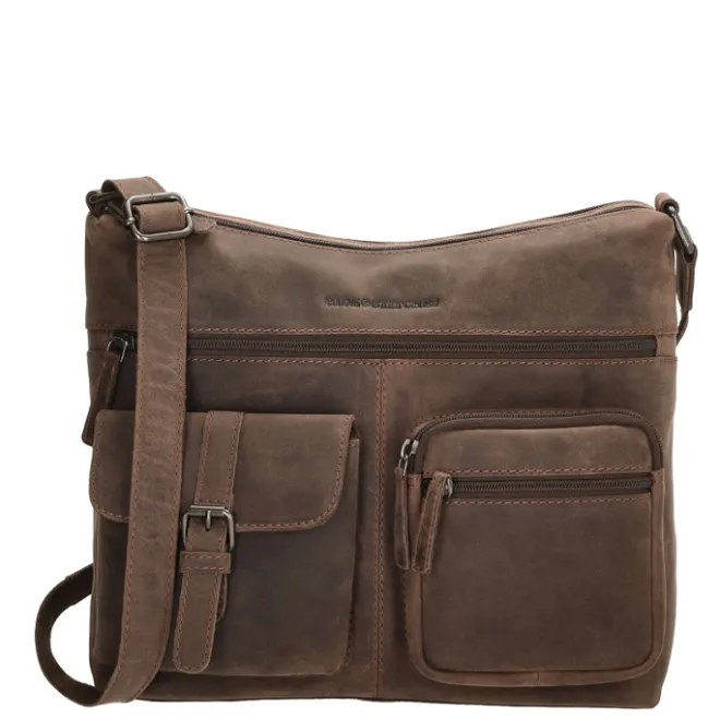 Online Hide & Stitches Idaho Shoulderbag darkbrown