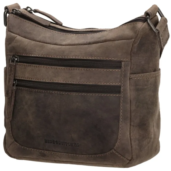 New Hide & Stitches Idaho Shoulderbag darkbrown