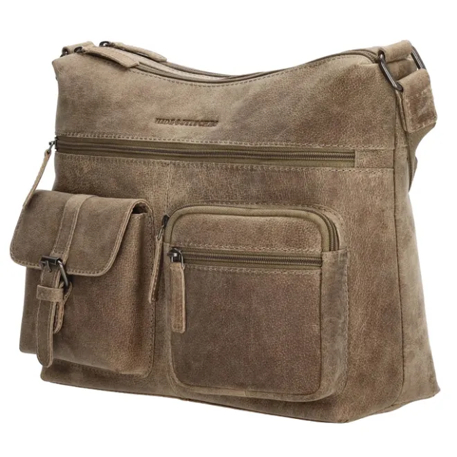 Discount Hide & Stitches Idaho Shoulderbag darksand