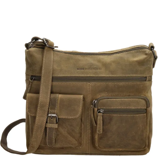 Sale Hide & Stitches Idaho Shoulderbag olivegreen