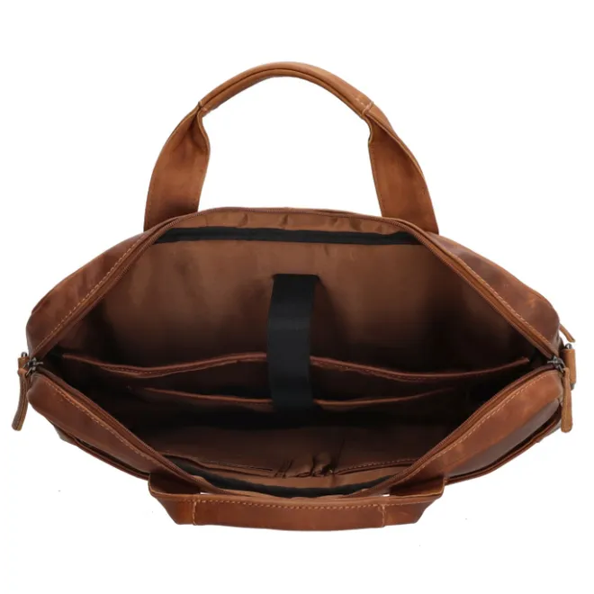 Best Hide & Stitches Japura Laptopbag cognac