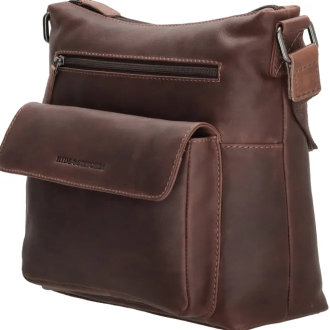 New Hide & Stitches Japura Shoulderbag Large dark brown