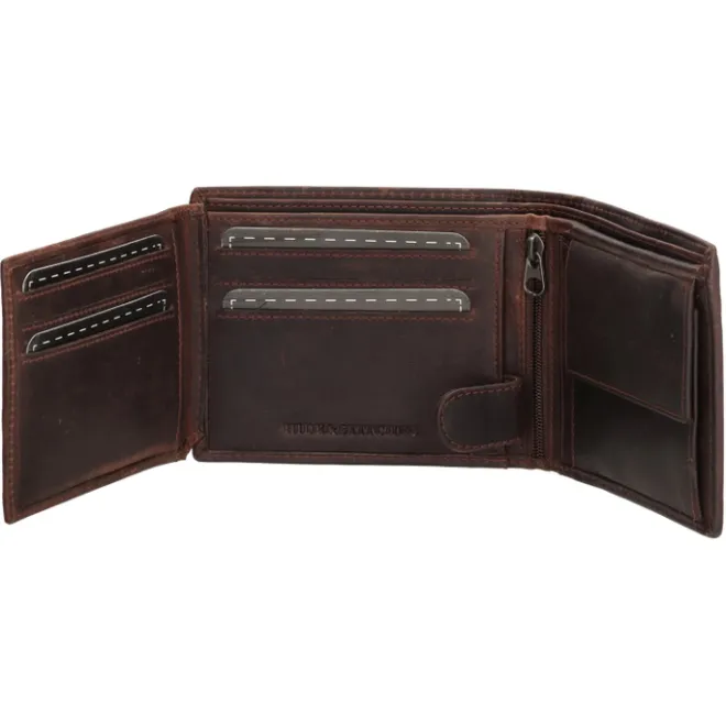 Clearance Hide & Stitches Japura Wallet darkbrown