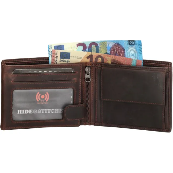 Clearance Hide & Stitches Japura Wallet darkbrown