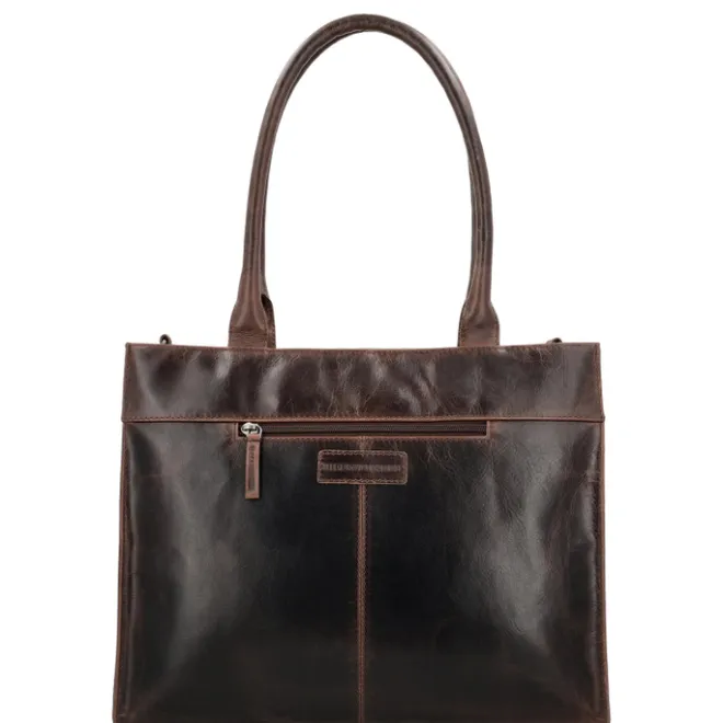 Hot Hide & Stitches Next Navajo Laptopbag darkbrown
