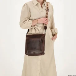 Hot Hide & Stitches Next Navajo Shoulderbag darkbrown