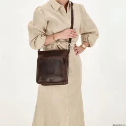 Hot Hide & Stitches Next Navajo Shoulderbag darkbrown