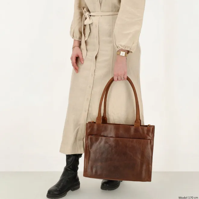 New Hide & Stitches Next Navajo Laptopbag brown