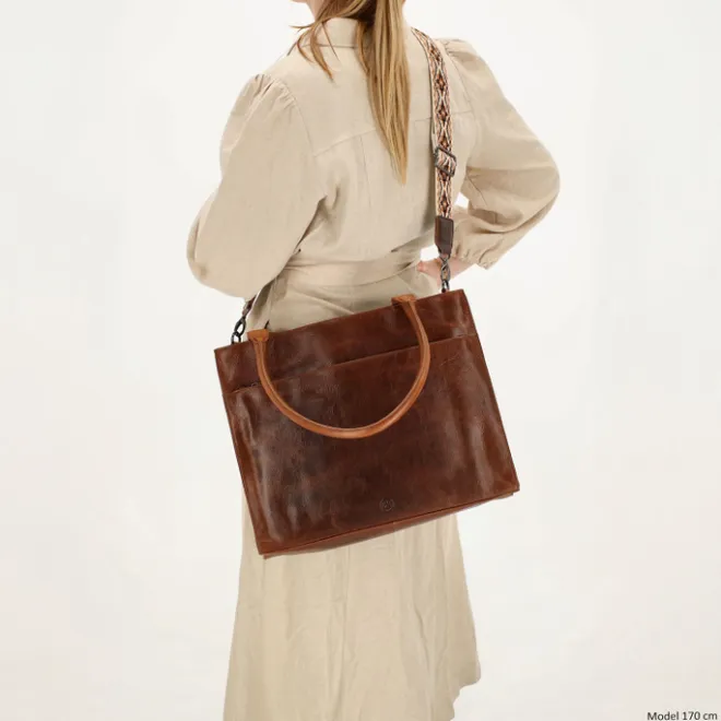 New Hide & Stitches Next Navajo Laptopbag brown