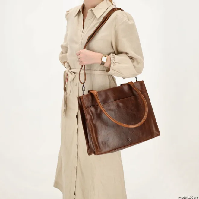 New Hide & Stitches Next Navajo Laptopbag brown