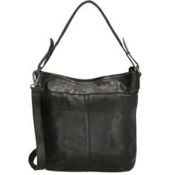 Hot Hide & Stitches Paint Rock Hobo Shoulderbag black